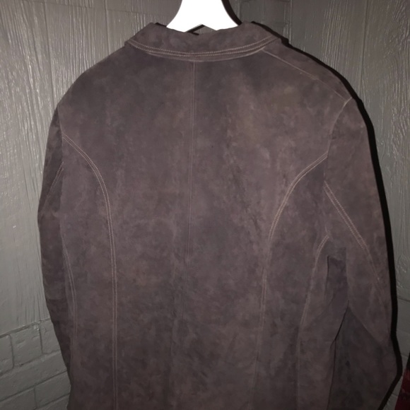 Siena Chocolate Brown Suede Jacket - Picture 2 of 2